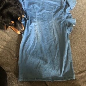 Short denim like dress